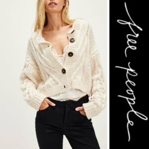 FREE PEOPLE | Cable Knit Cardigan